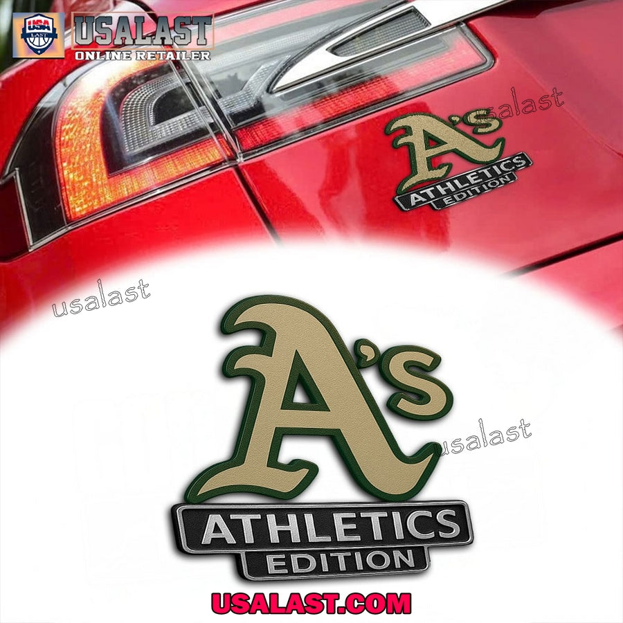 Oakland Athletics Edition Custom 3D Car Badge Sticker