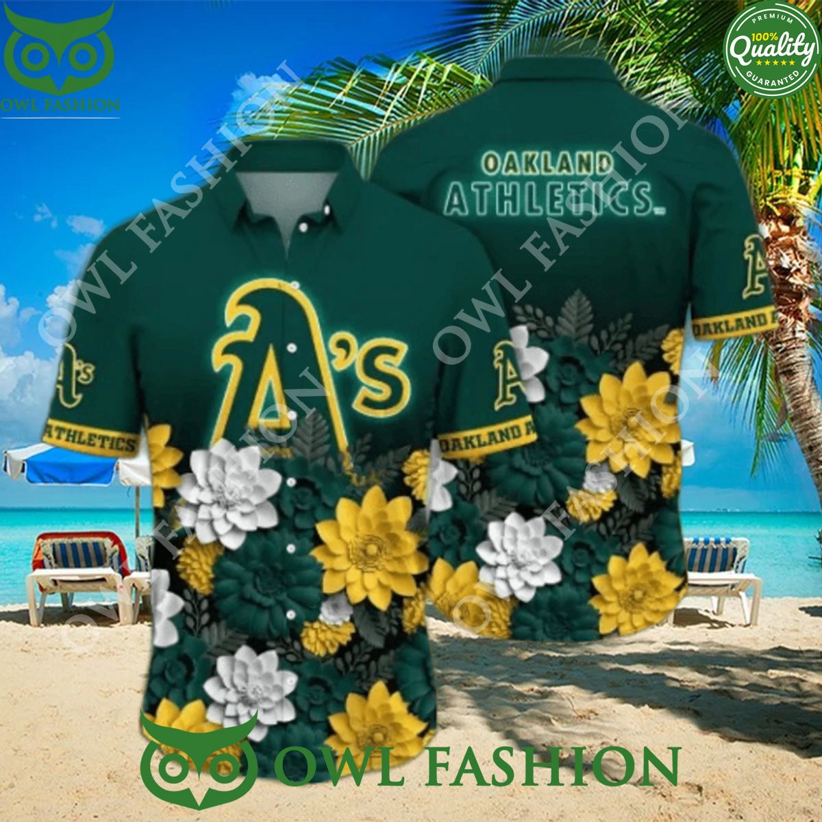 Oakland Athletics MLB Flower Summer Vibe Hawaiian Shirt