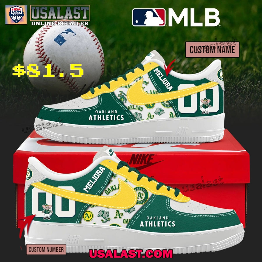 Oakland Athletics Personalized Air Force 1 Shoes