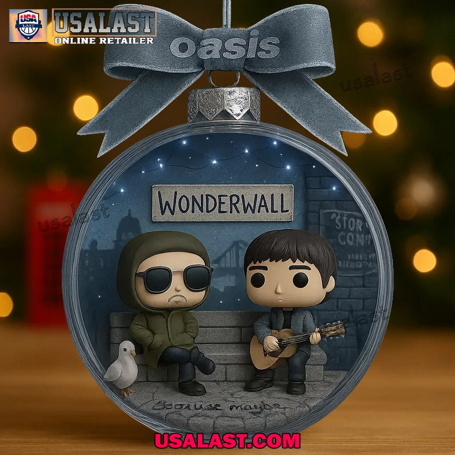 Britpop Live Forever Christmas Ornament