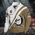 Anaheim Ducks NHL Double Breasted Stand Collar Hoodies