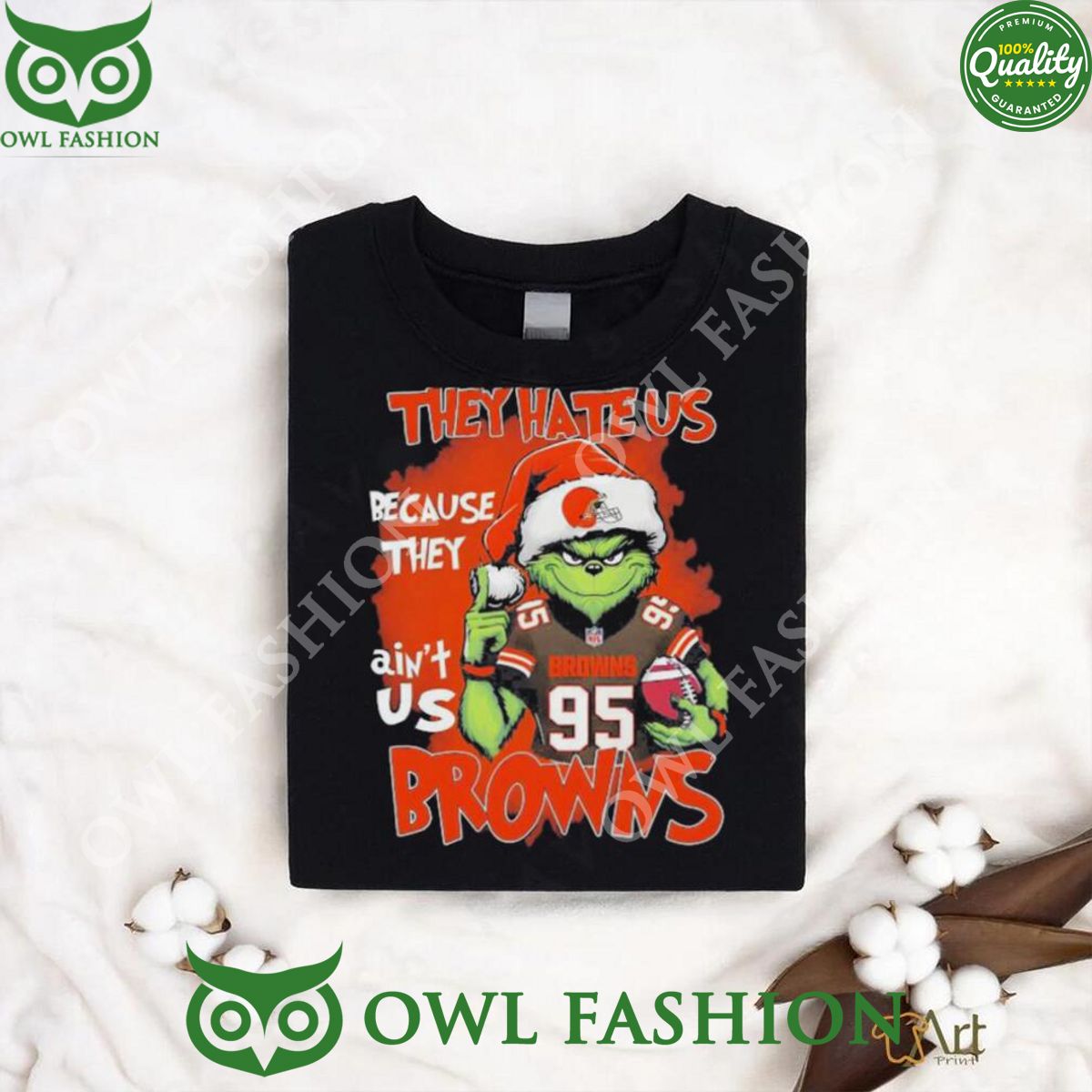 Grinch They Hate Us Because They Ain’t Us Browns T Shirts