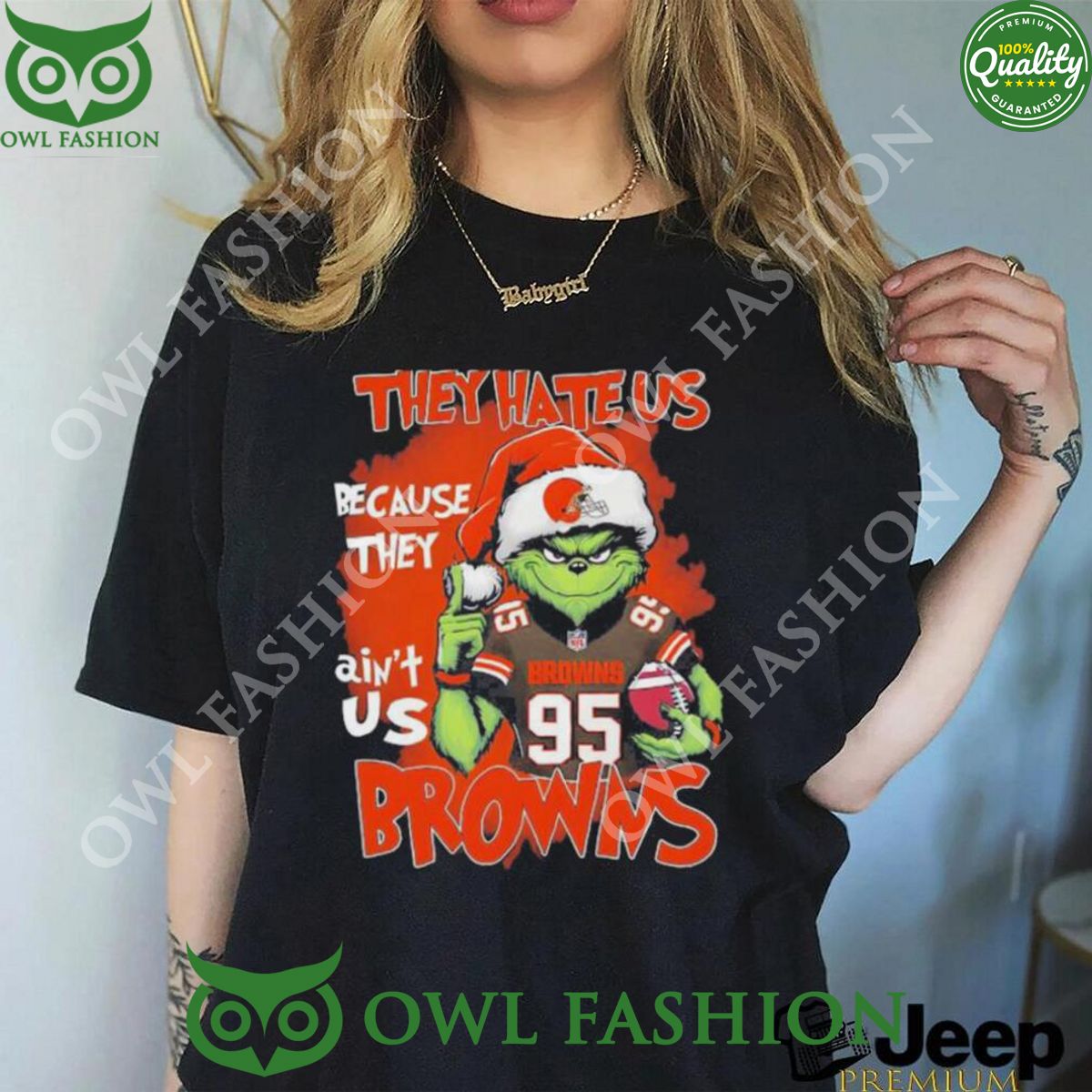 Grinch They Hate Us Because They Ain’t Us Browns T Shirts