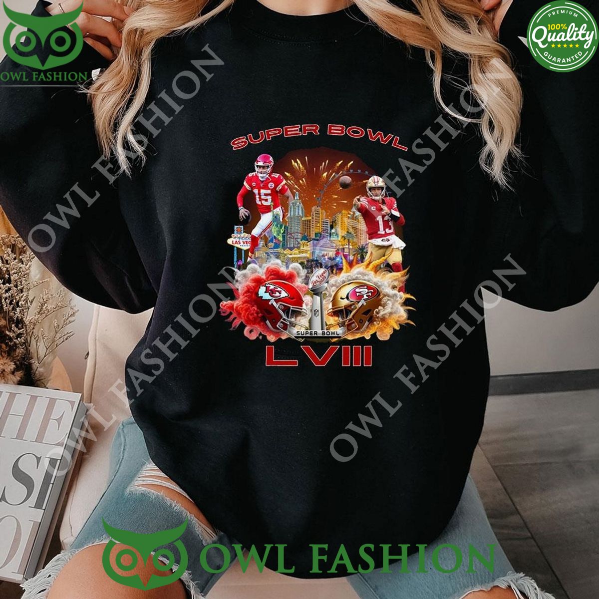 Superbowl On The Road 2024 Vegas Keep Stacking Shirt