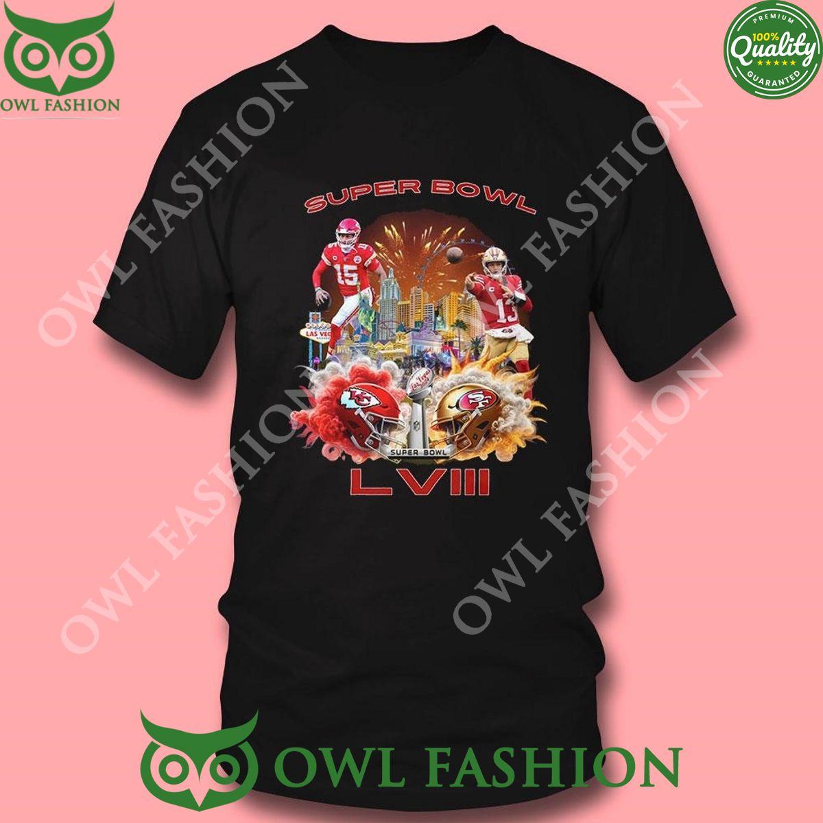 Superbowl On The Road 2024 Vegas Keep Stacking Shirt
