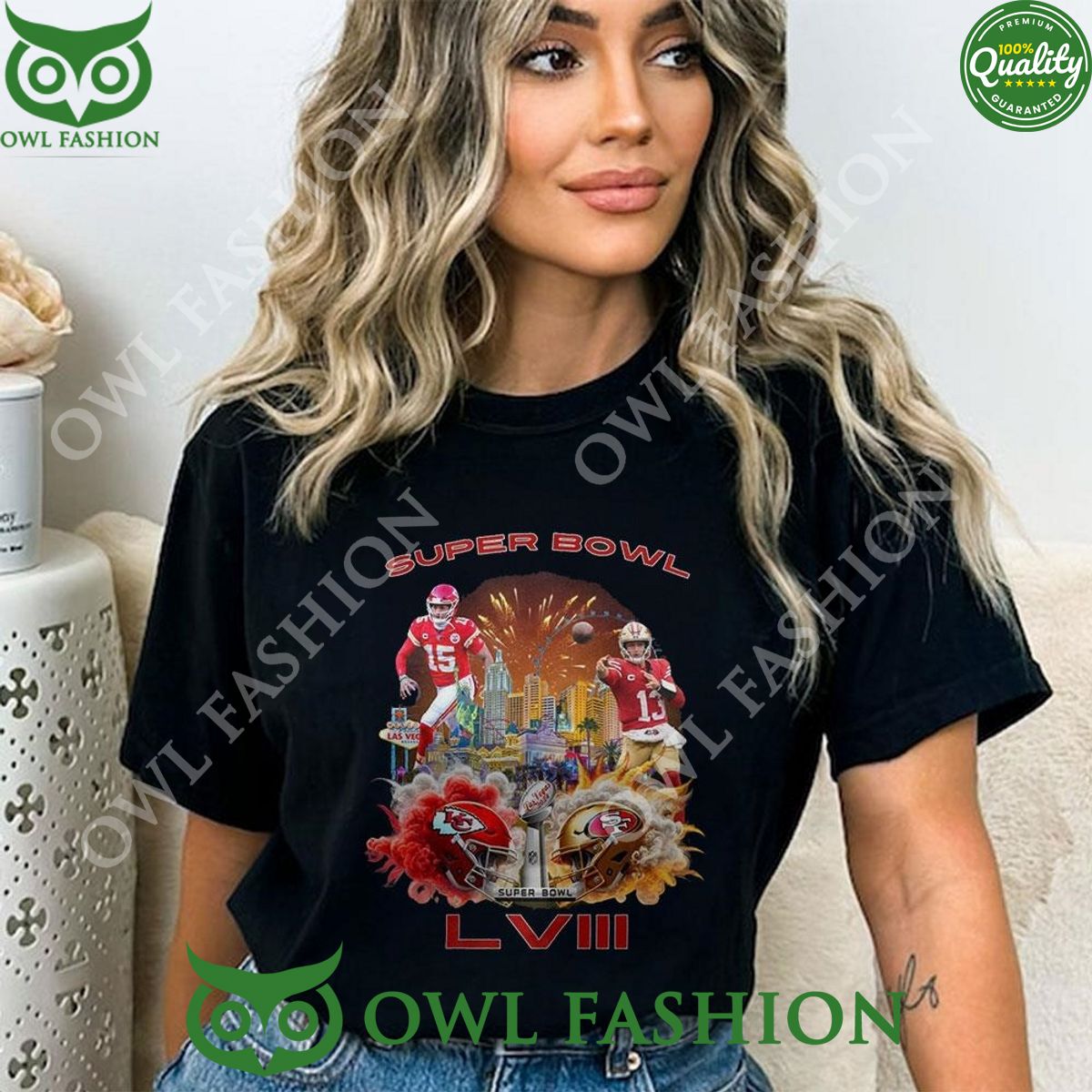 Superbowl On The Road 2024 Vegas Keep Stacking Shirt