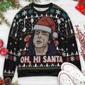 Oh Hi Santa Funny The Room Oh Hi Mark Sweater