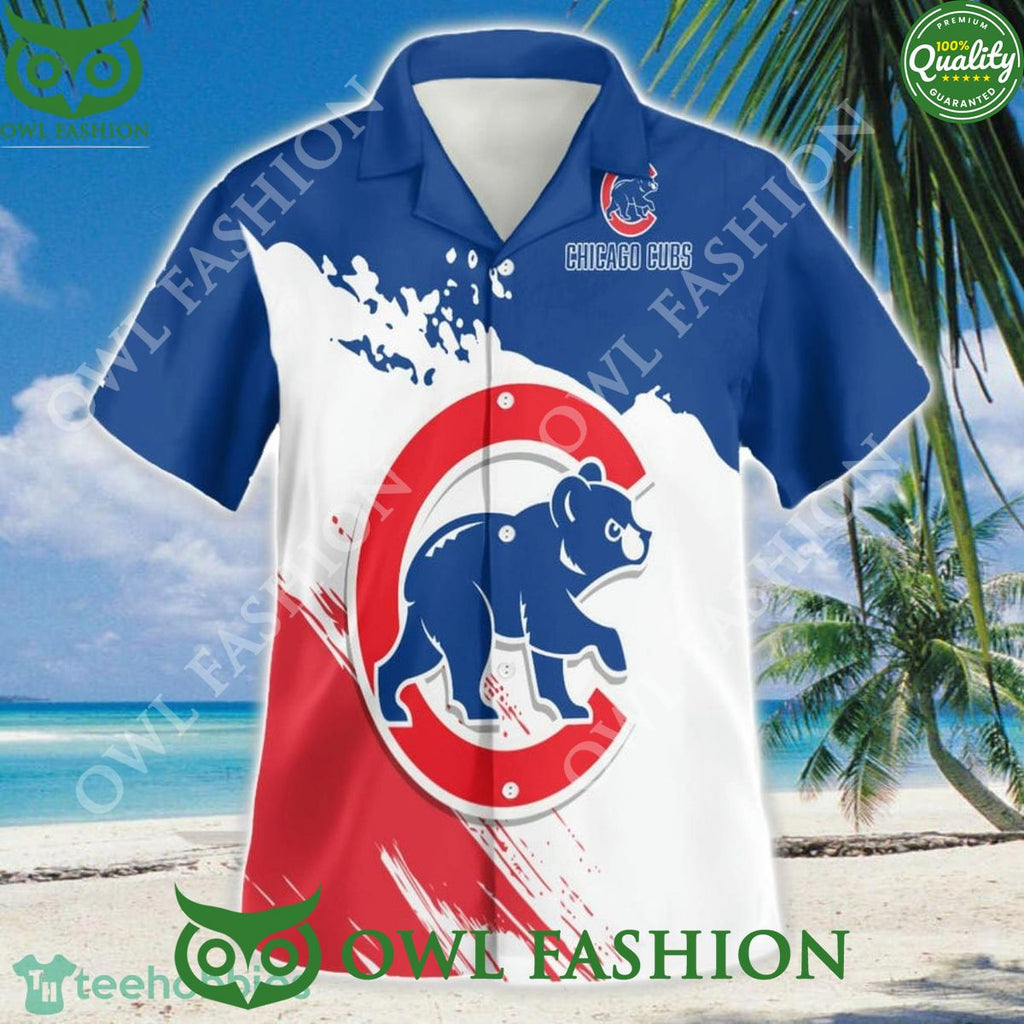 Cute Chicago Cubs Baseball 3D Hawaiian Shirt For Summer Beach