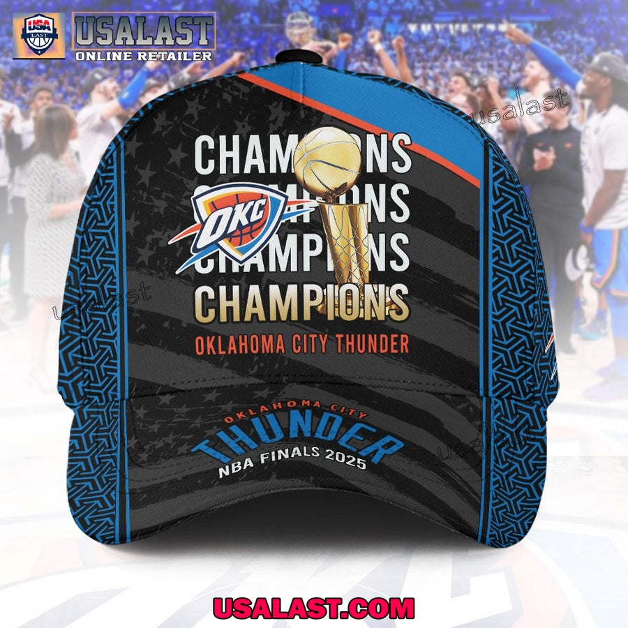 Oklahoma City Thunder 2025 NBA Champions Cap Style 02