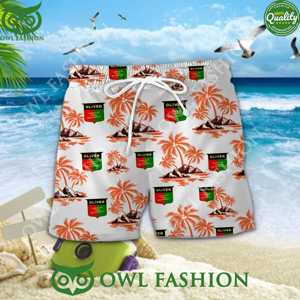 Oliver Tractor American farm equipment manufacturer hawaiian shirt and short