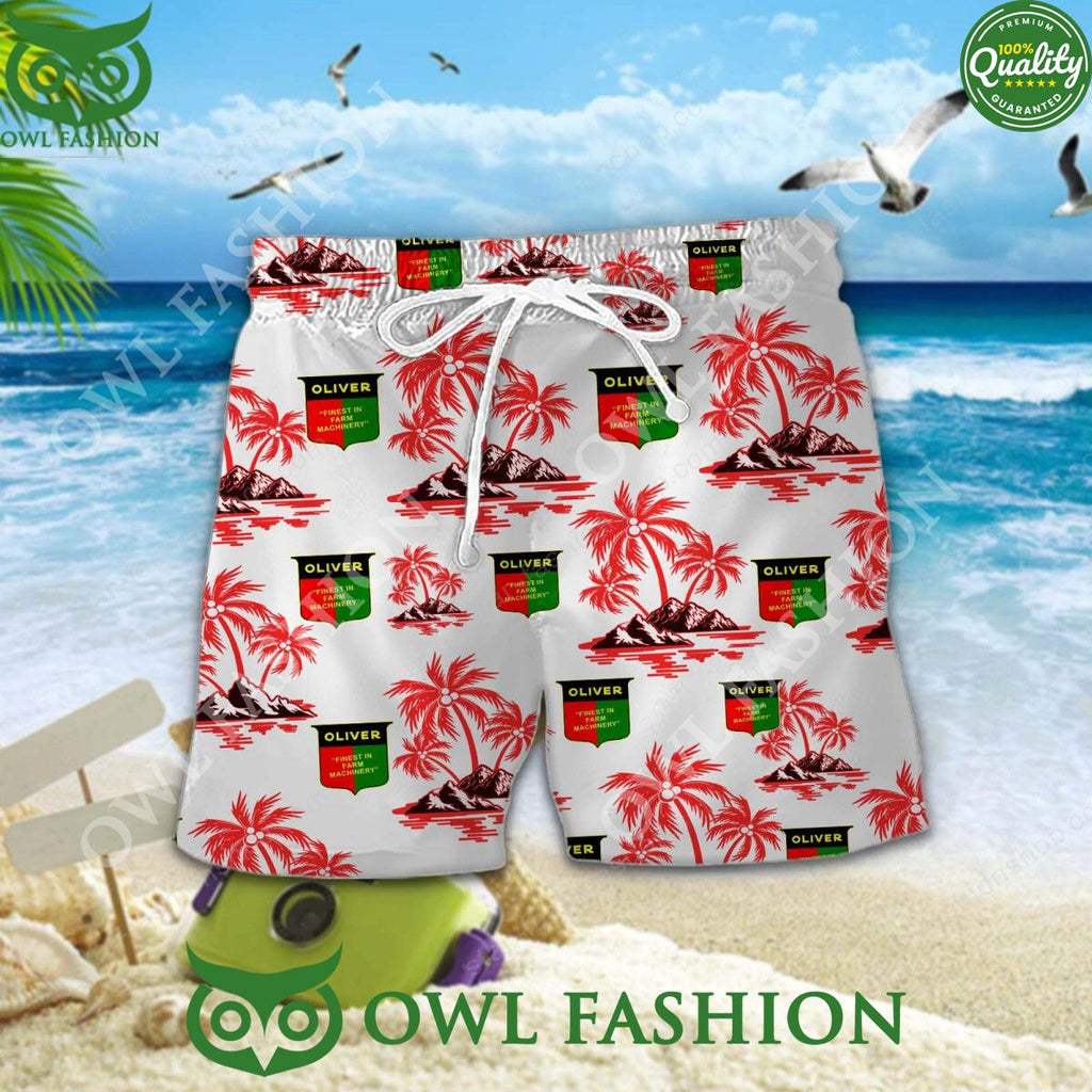 Oliver Tractor American farm equipment manufacturer hawaiian shirt and short