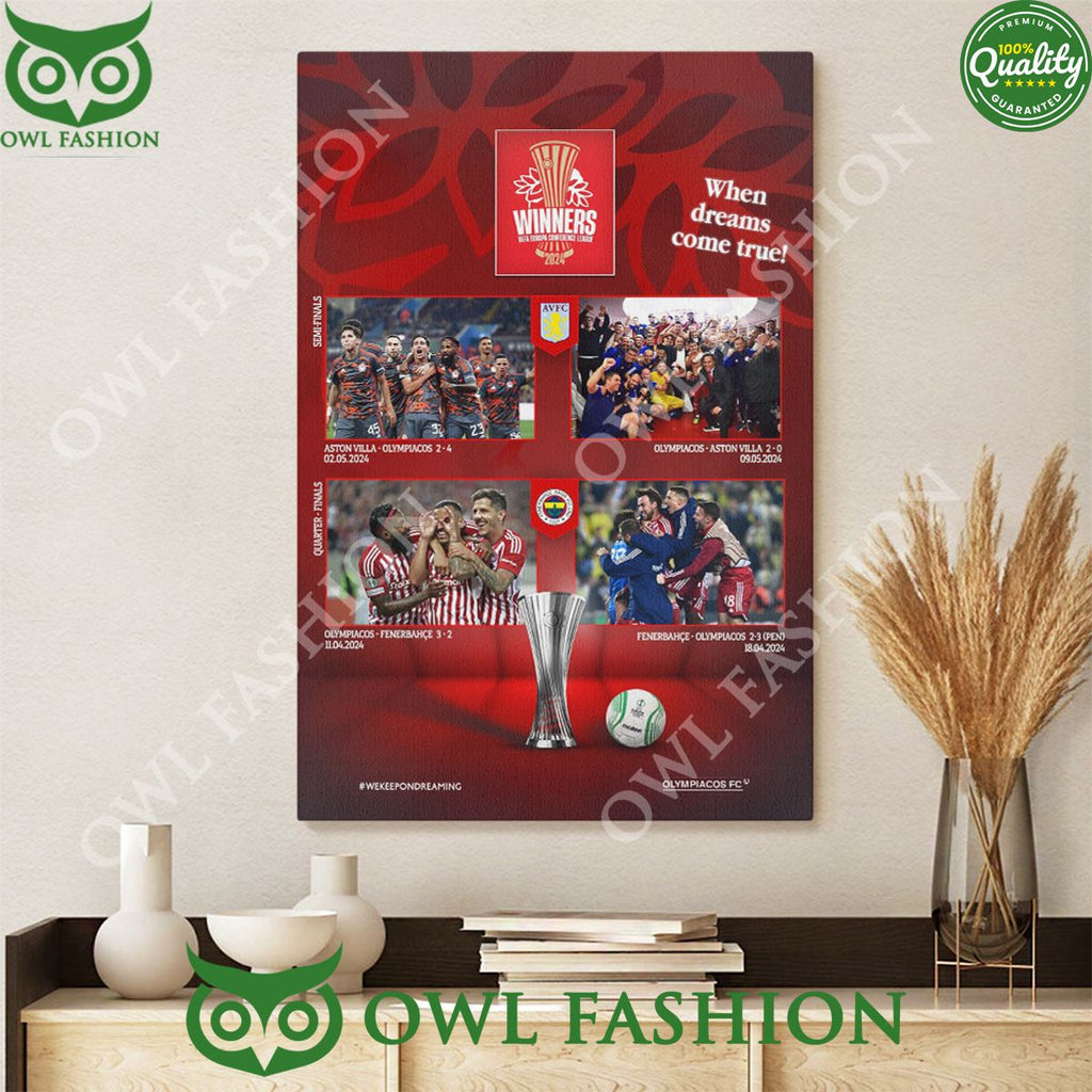 Olympiacos F.C. When Dreams Come True Limited Canvas