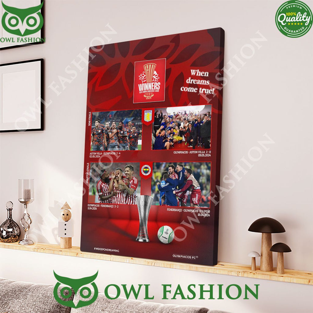 Olympiacos F.C. When Dreams Come True Limited Canvas