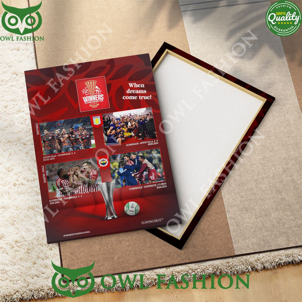 Olympiacos F.C. When Dreams Come True Limited Canvas