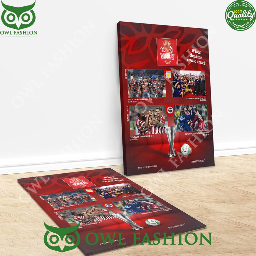Olympiacos F.C. When Dreams Come True Limited Canvas
