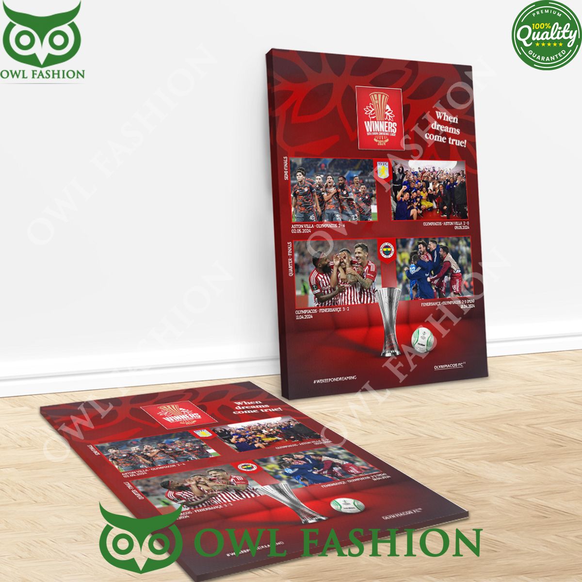 Olympiacos F.C. When Dreams Come True Limited Canvas