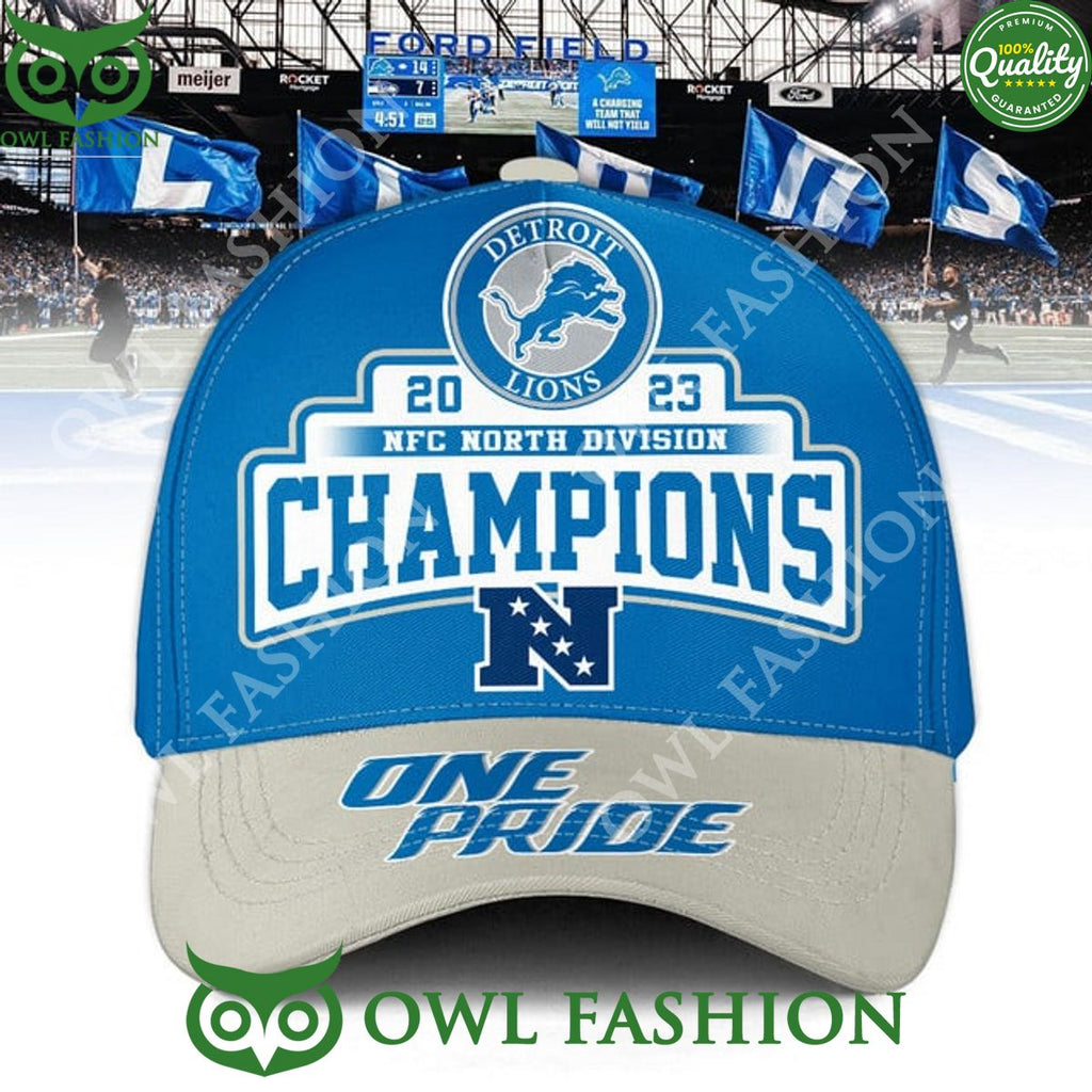 One Pride Detroit Lions NFC North Division Champions classic Cap