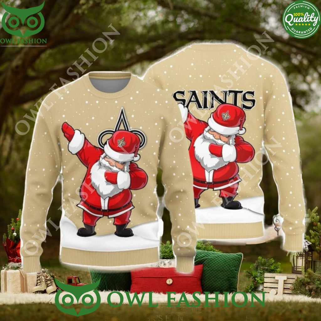 Orleans Saints Dab Santa New Style Sweater Jumper