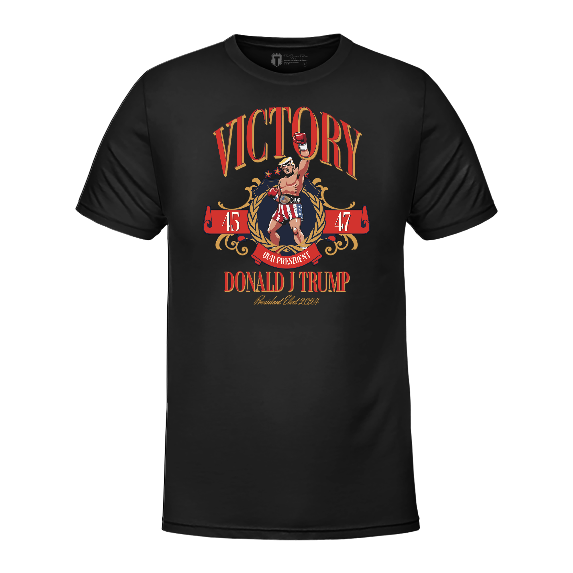 Victory Trump Black T-Shirt Hoodie, Sweatshirt | RetroVerseTees.com