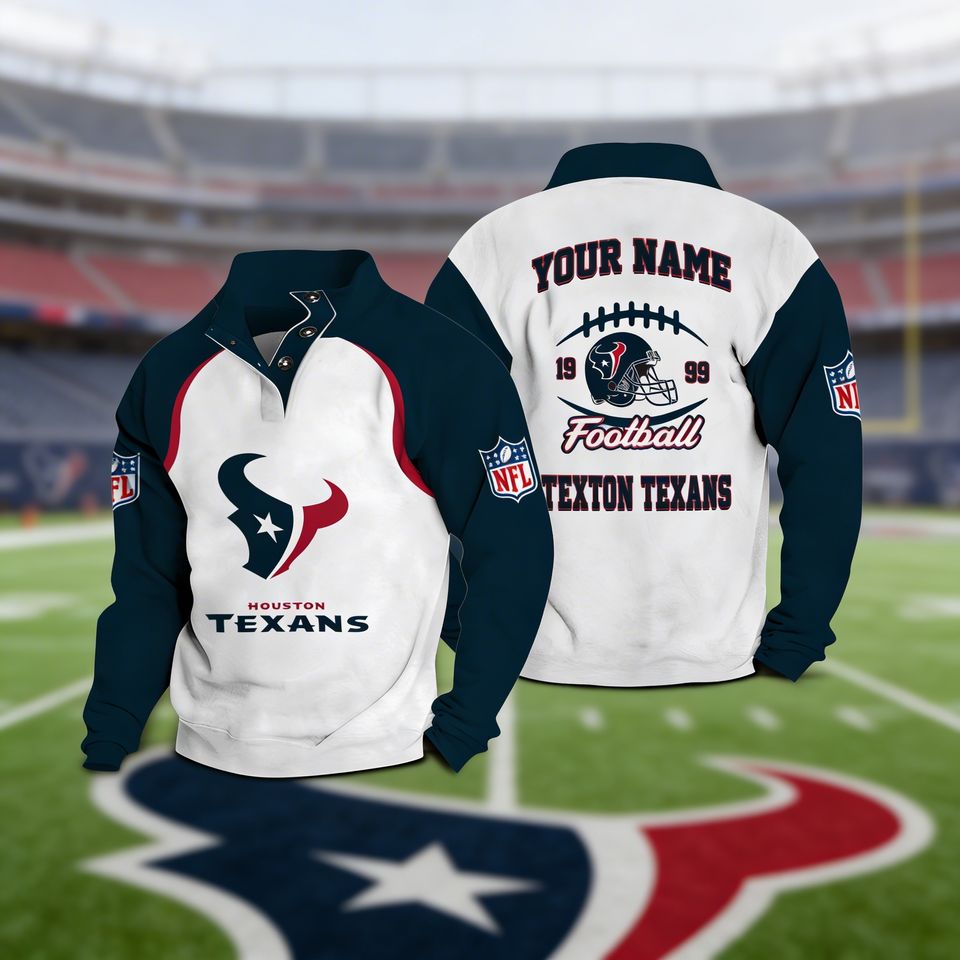 Houston Texans Casual Stand Collar Sweatshirt Premium New Edition