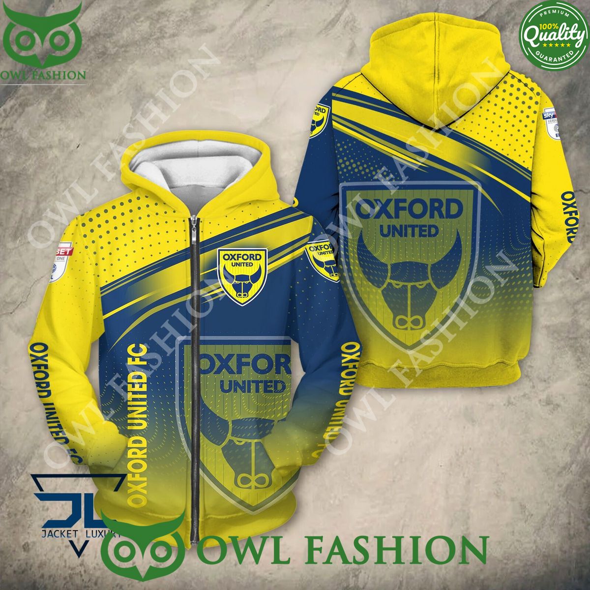 Oxford United F.C EFL Championship Shirt Hoodie