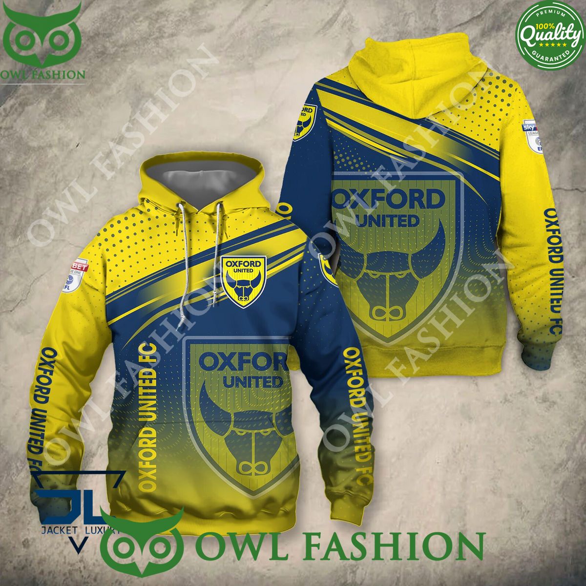 Oxford United F.C EFL Championship Shirt Hoodie