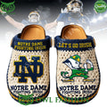 Notre Dame Fighting Irish Mascot Wool Pattern Clogs