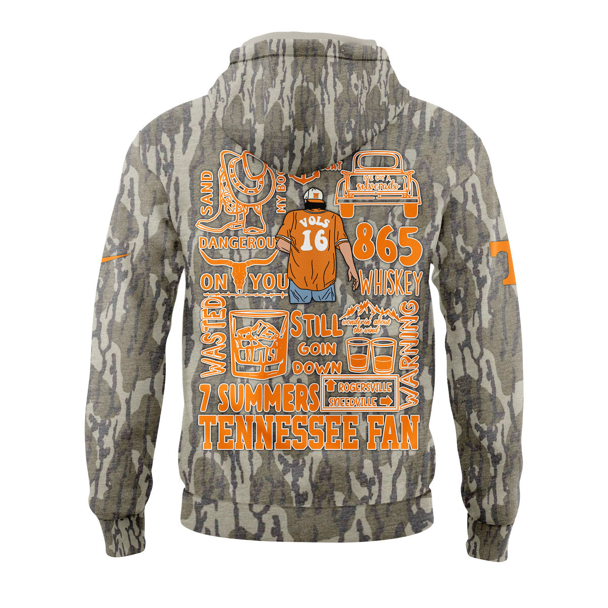 Morgan Wallen Camo Mossy Oak Tennessee Volunteers 2024 hoodie