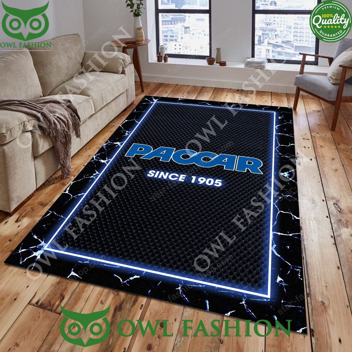 Paccar American company commercial truck Rug Carpet Decor Living Room