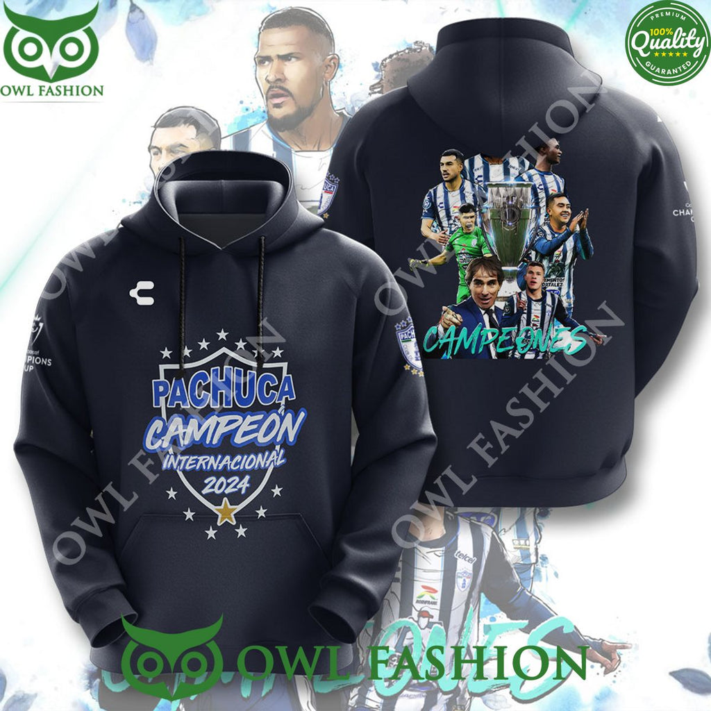 Pachuca FC Campeon Internacional 2024 Limited 3D Tshirt