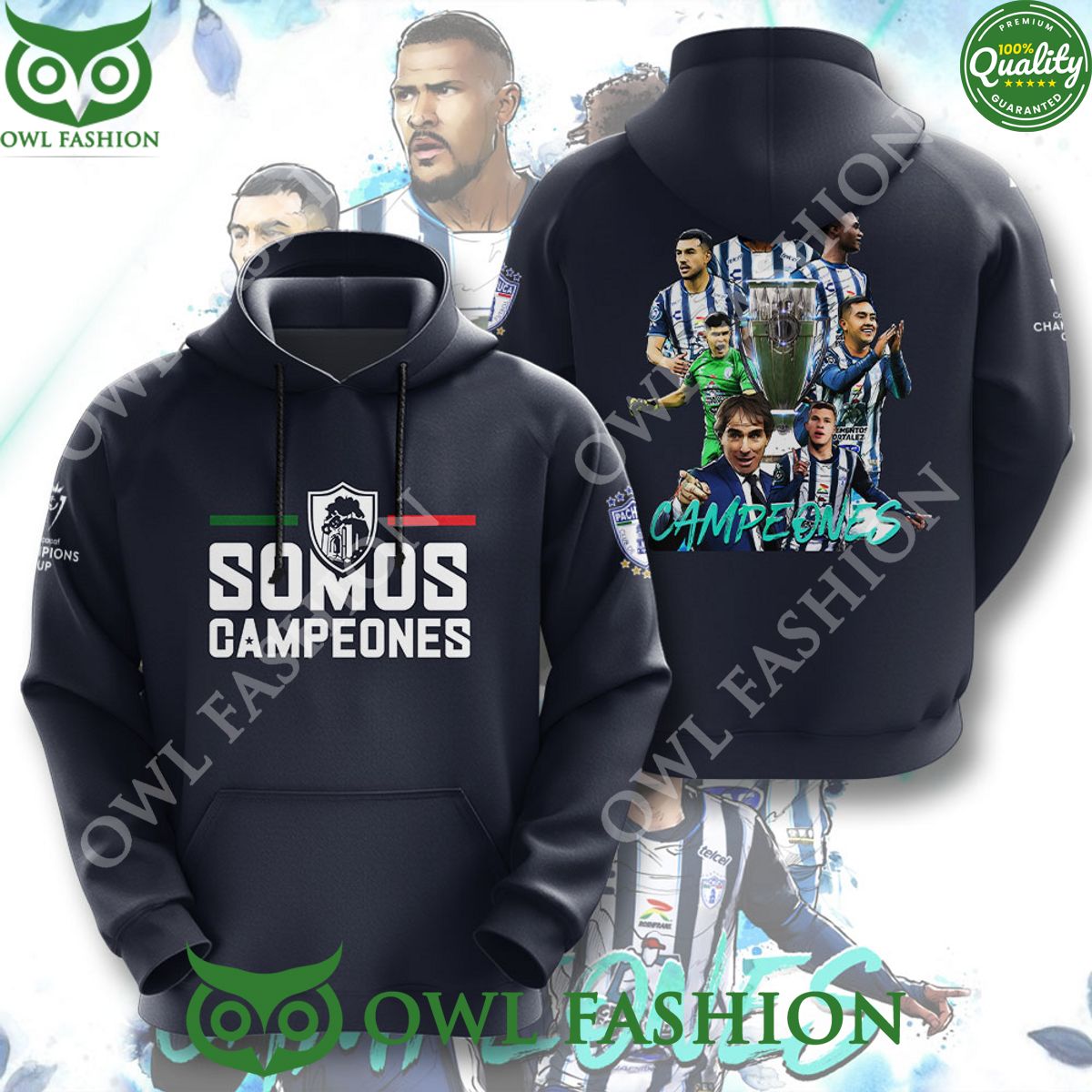 Pachuca FC Somos Campeones Limited 3D Tshirt
