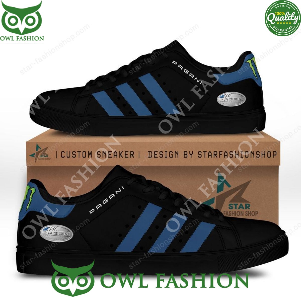 Pagani Black Automobile Stan Smith