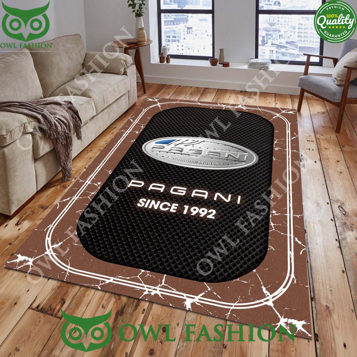 Pagani Italian sport cars 1992 stone marble rug carpet