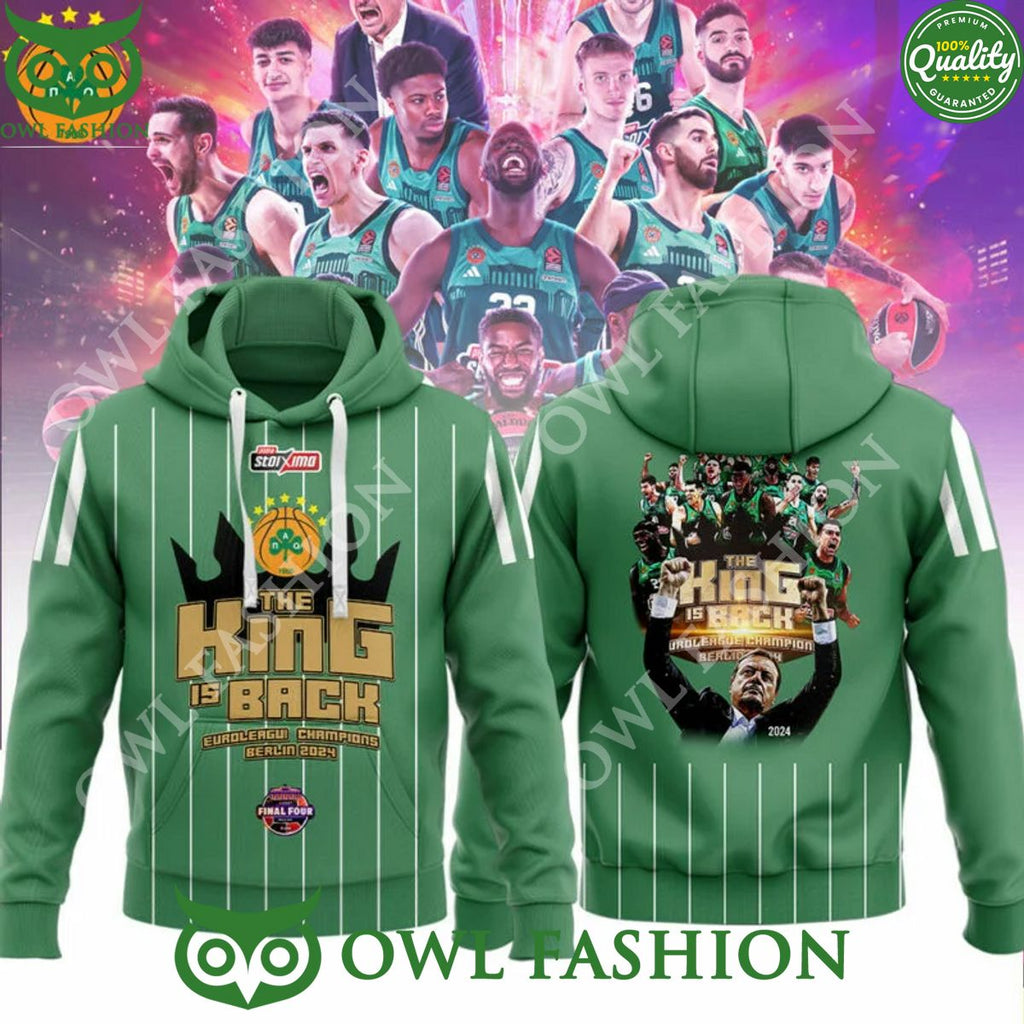 Panathinaikos BC The King is back Greek Basket League t shirt