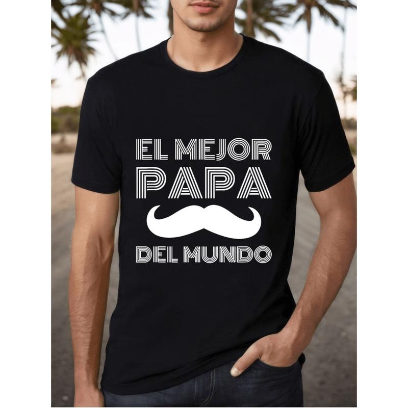 papa Lightsaber brand shirt mens casual short sleeve tee with mustache print perfect TNF WB shield day gift machine...