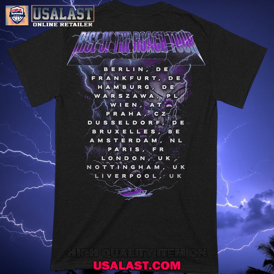 Papa Roach Lightning Skel Tour 2025 Tee Shirt