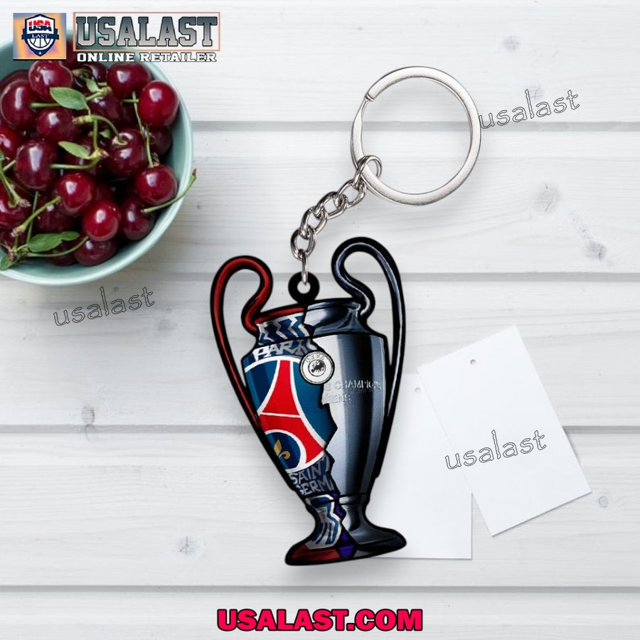 Paris Saint-Germain 2025 UEFA Champions League Car Ornament Keychain