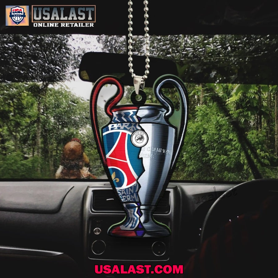 Paris Saint-Germain 2025 UEFA Champions League Car Ornament Keychain