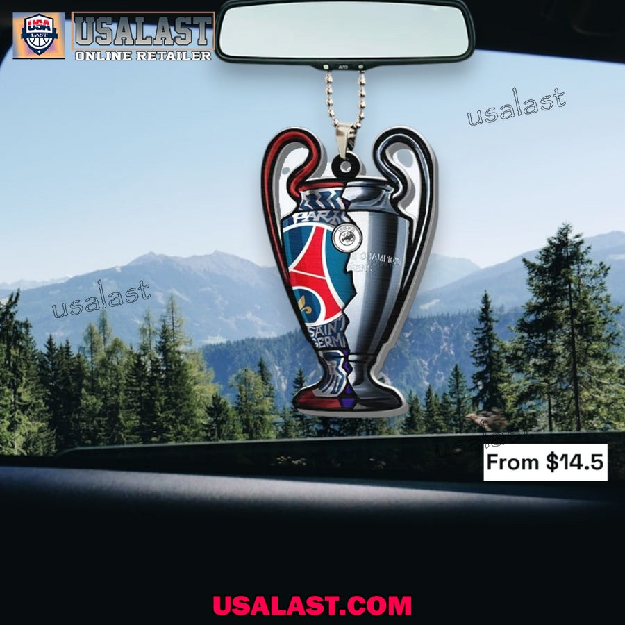 Paris Saint-Germain 2025 UEFA Champions League Car Ornament Keychain