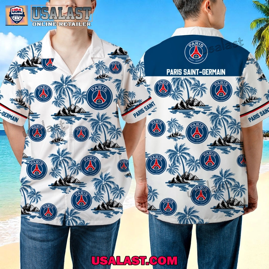 Paris Saint-Germain FC Summer Hawaiian Shirt Outfit 2025