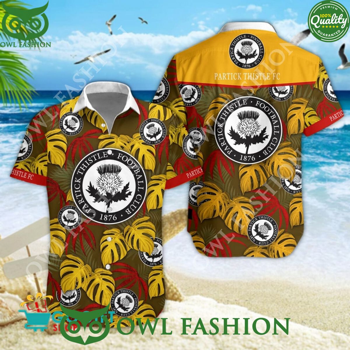 Partick Thistle F.C. SPFL Football Champion Hawaiian Shirt Summer 2024