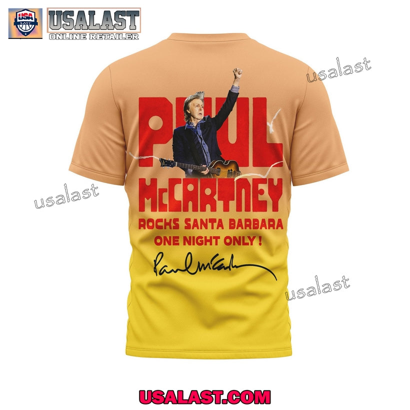 Paul McCartney Rocks Santa Barbara 3D T-Shirt
