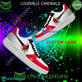 Personalized NCAA Louisville Cardinals Air Force 1 AOP AF1 Sneaker