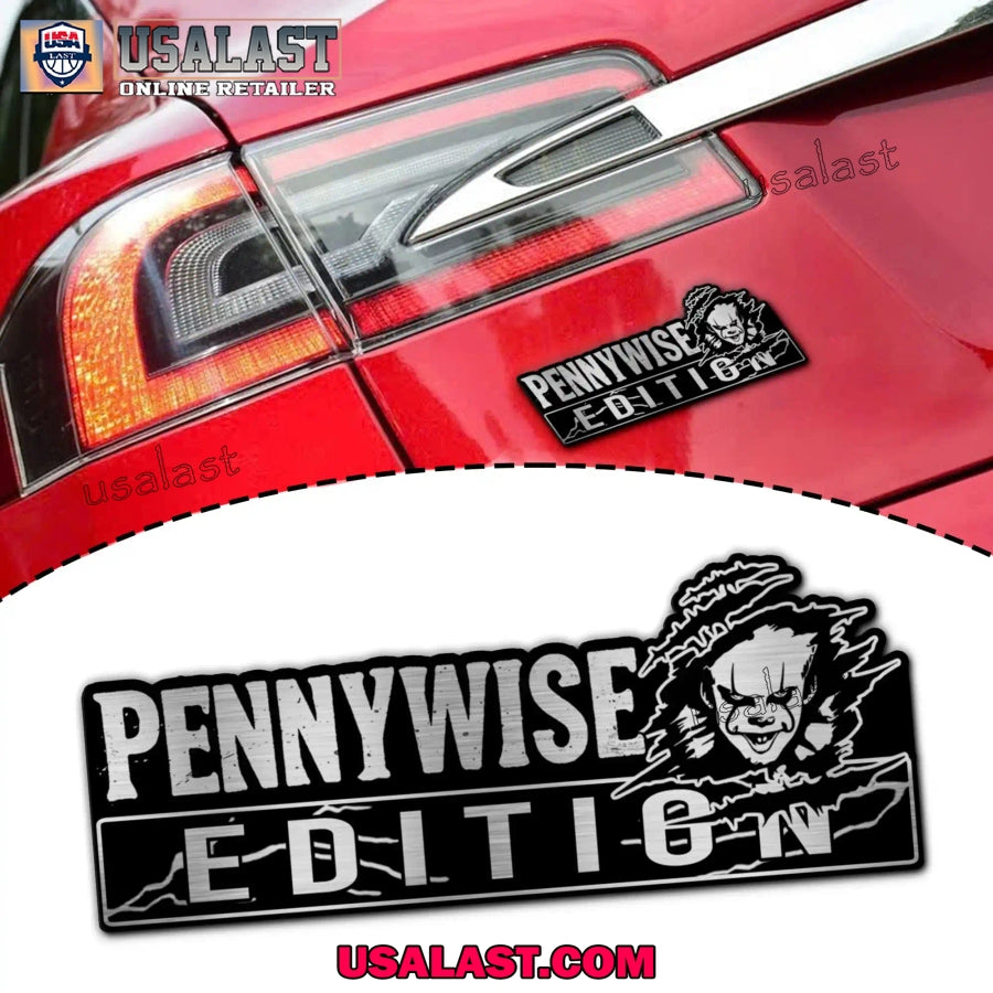 Pennywise Halloween Custom 3D Car Badge Sticker