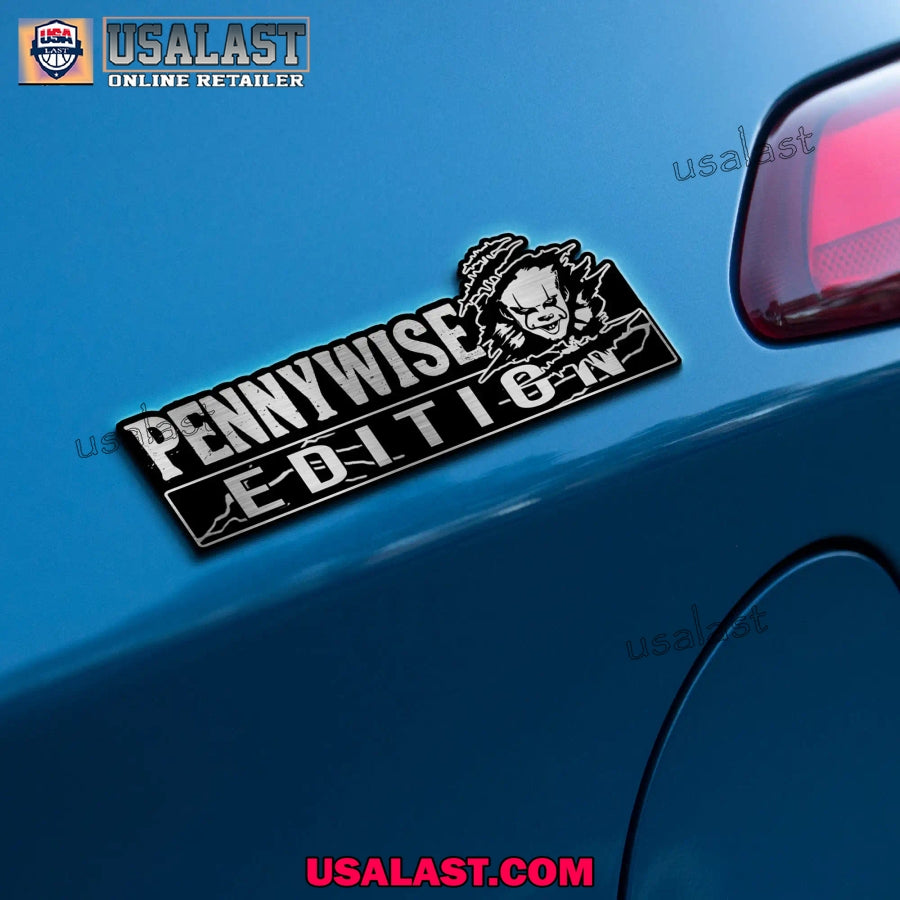 Pennywise Halloween Custom 3D Car Badge Sticker