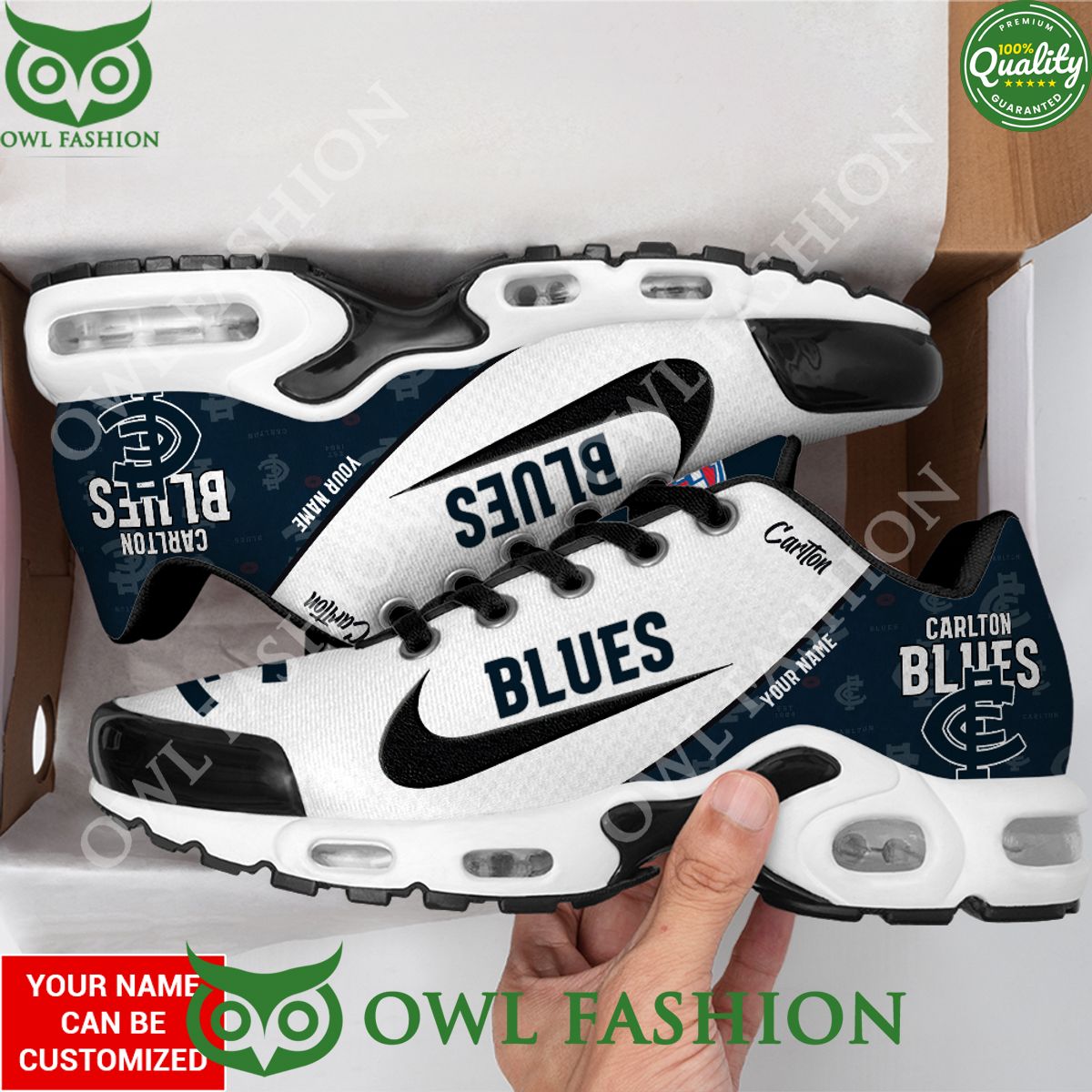 Personalized Carlton Blues Australia Football Club Air Max Shoes
