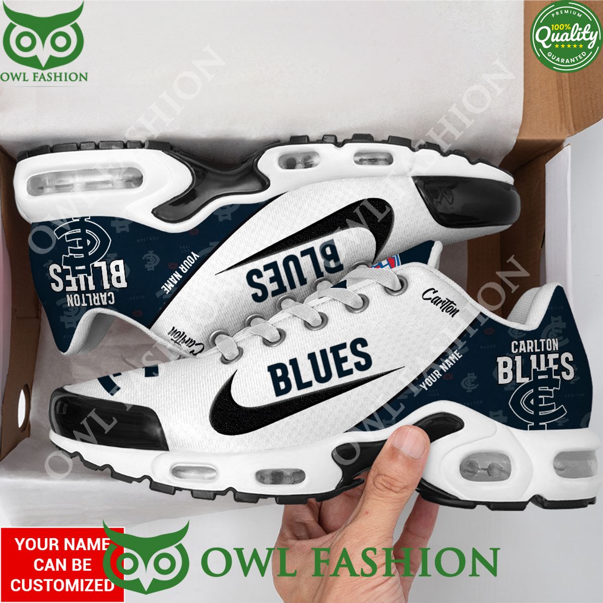Personalized Carlton Blues Australia Football Club Air Max Shoes