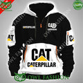 Personalized Caterpillar Workwear Cat 100 year engine half zipper hoodie