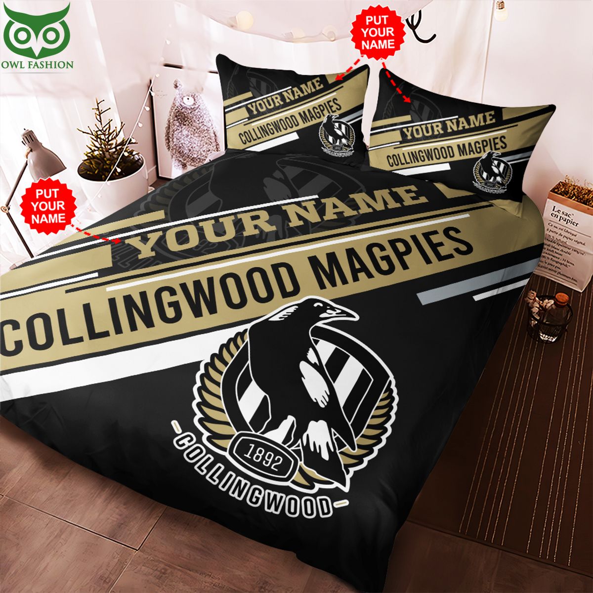 Personalized Collingwood FC Bedding set