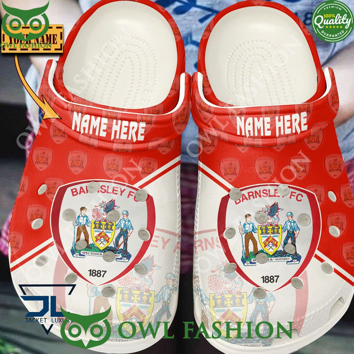 Personalized EFL Barnsley F.C Football Club Croc